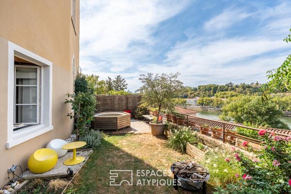 Appartement de caractère avec jardin et vue Saône