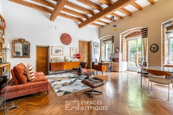 Appartement de caractère avec jardin et vue Saône