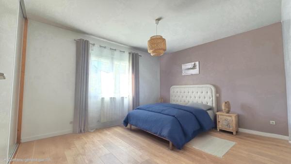 maison 4 chambres, 2 salles de bains, buanderie, garage, piscine