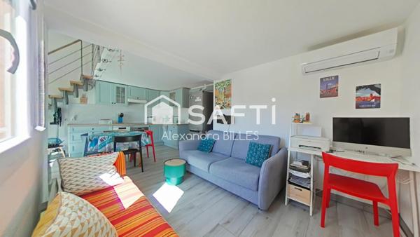 Maison T3 dans résidence avec piscine, place de parking privative