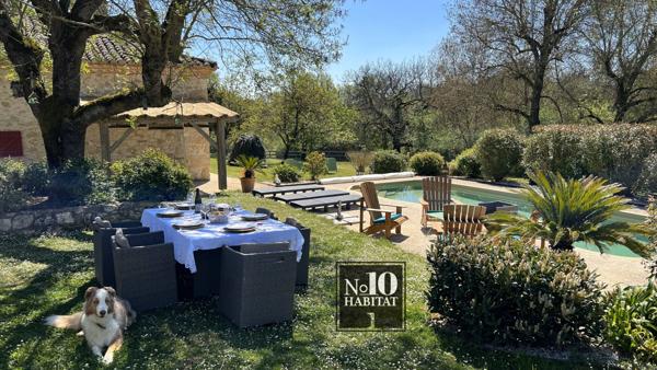 Mauvezin (32120) "Cottage" 240m² - 5 chambres - Piscine- Garage sur 1Ha8