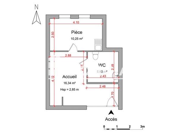 Location Local commercial 1 pièce 32.39 m² - 7 RUE GLOXIN Strasbourg 67000