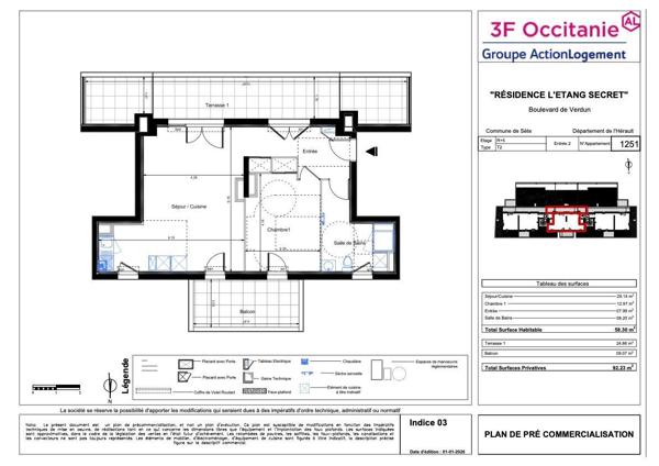 APPARTEMENT N° 1251
