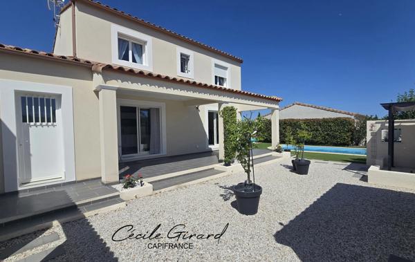 Exclusivité ! Maison à vendre 5 pièces SAUVIAN (34) piscine, garage, sans vis à vie, proche de la mer