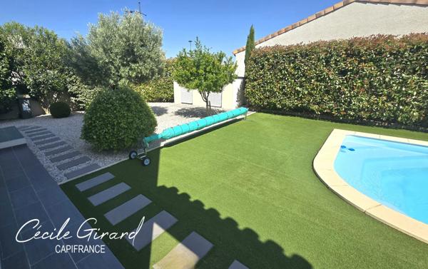 Exclusivité ! Maison à vendre 5 pièces SAUVIAN (34) piscine, garage, sans vis à vie, proche de la mer