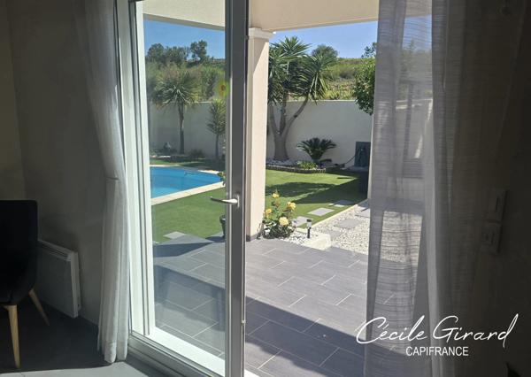 Exclusivité ! Maison à vendre 5 pièces SAUVIAN (34) piscine, garage, sans vis à vie, proche de la mer