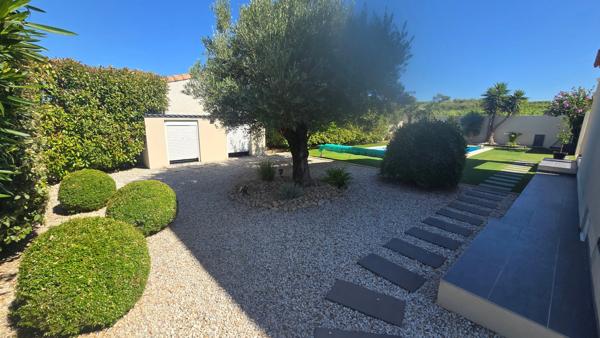 Exclusivité ! Maison à vendre 5 pièces SAUVIAN (34) piscine, garage, sans vis à vie, proche de la mer