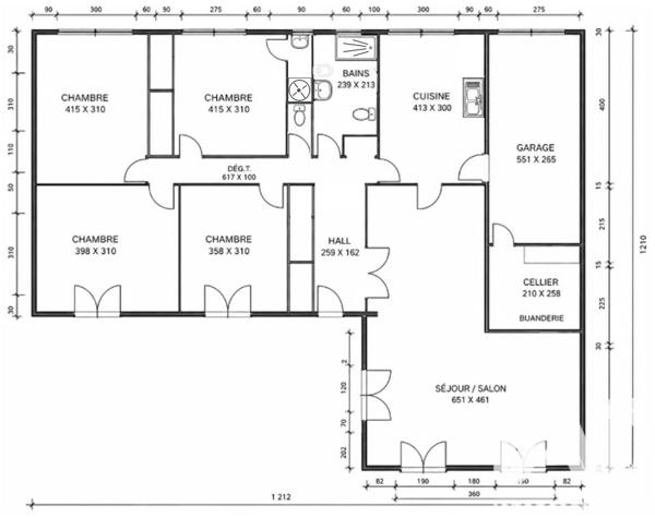 Maison à vendre 5 pièces 121 m² Gradignan