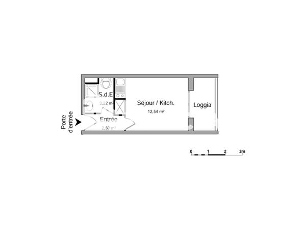 Location Studio 18.36 m² - 21 RUE GOUDARD Marseille 13005