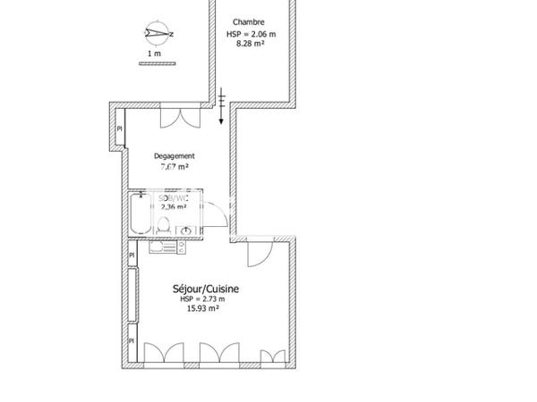 Location Appartement 2 pièces 34.24 m² - 94 RUE JEANNE D'ARC Lille 59000