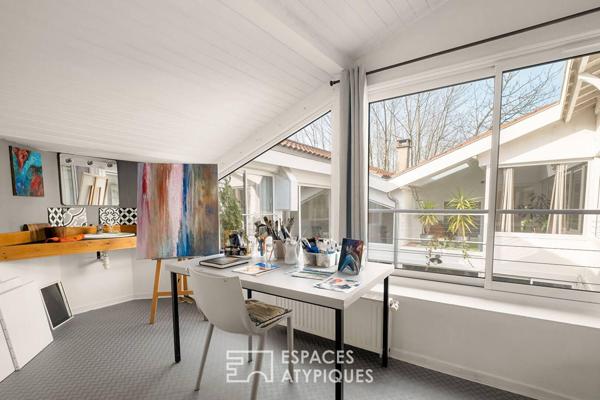 Maison loft atelier au coeur du village de La Tour de Salvagny