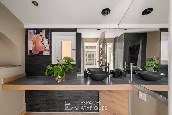 Maison loft atelier au coeur du village de La Tour de Salvagny