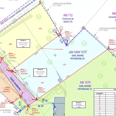 Vente Terrain 576 m2 à Verzy