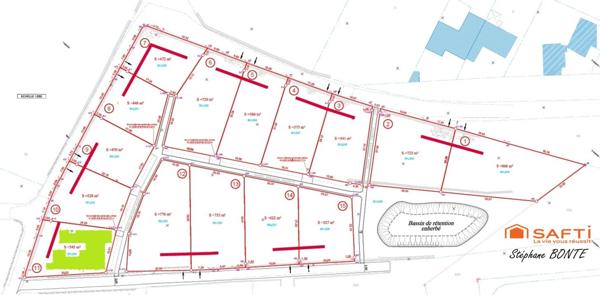 Terrain de 543 m² viabilisée (lot 11) – Le Puy
