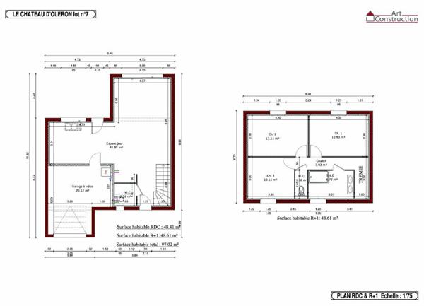 Terrain à vendre    396 m2 Le Château-d'Oléron