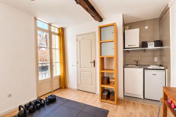Ensemble immobilier de caractère à Perpignan : Duplex + Studio + Garage + Atelier