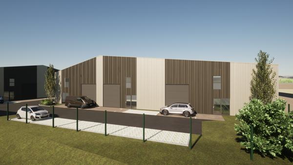NOUVEAU Village Artisanal : VENTE Locaux d'activité NEUFS 133 m² (132 à 158 m) - LES SORINIERES