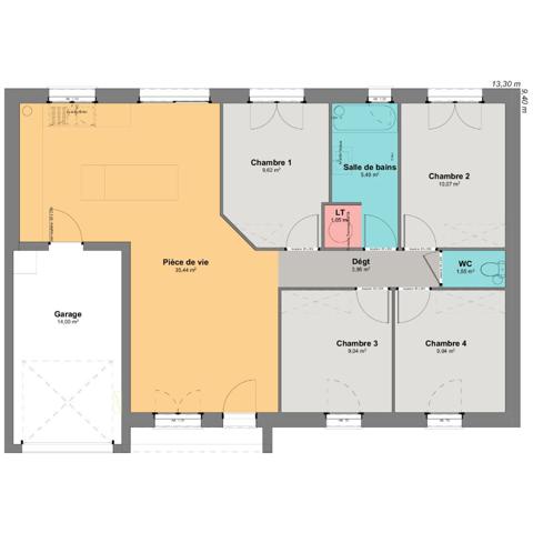 Achat terrain près de GEMOZAC - 687 m² - 61 900 €