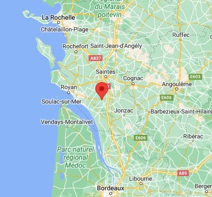 Achat terrain près de GEMOZAC - 687 m² - 61 900 €