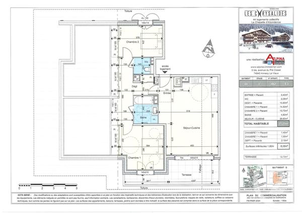 Appartement T3 à vendre  3 pièces - 75,75 m2 LA CHAPELLE D ABONDANCE - 74