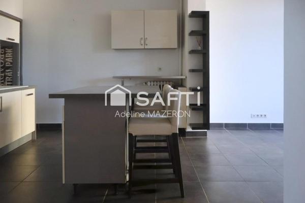 Quartier Ste Anne, limite quartier Le Claret - Vue sur le Parc des Lices