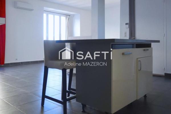 Quartier Ste Anne, limite quartier Le Claret - Vue sur le Parc des Lices