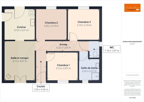 Charmant Pavillon de Plain-Pied – 70 m² – Terrain de 890 m²