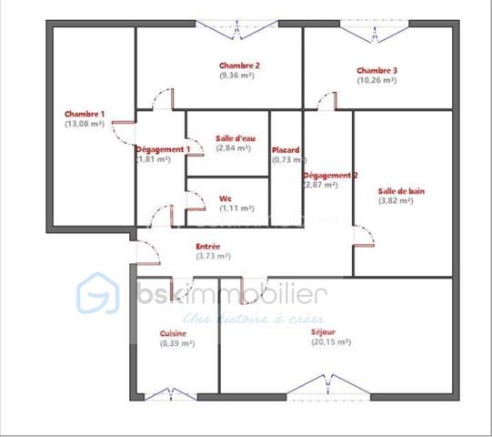 Appartement de 78,15 m²