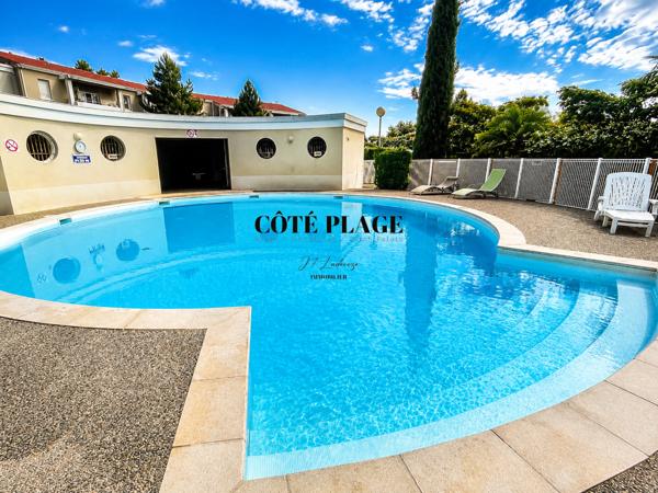 Royan (17200) ROYAN /VAUX T3 rénové avec terrasse et stationnement dans résidence sécurisée avec piscine au prix de 272.000€