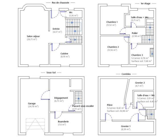 Maison Le Perreux Sur Marne 5 pièce(s) 128.32 m2