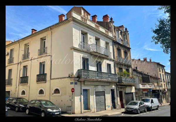 Béziers (34500) DEPT 34 - BEZIERS - Grand T5/Duplex avec balcon sur parc et stationnement privatif en centre-ville de Béziers
