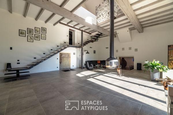 Ancien chai transformé en loft XXL à Bergerac