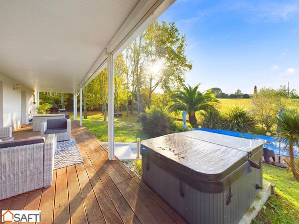 Magnifique Contemporaine Vue Pyrénées 135m2 avec Piscine et Spa!!!