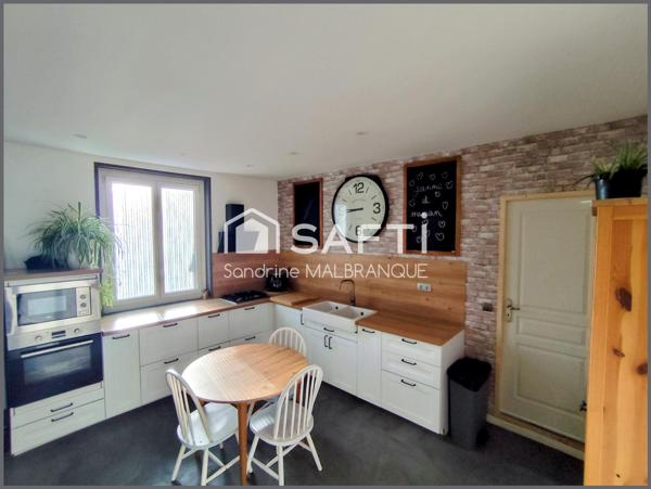 Maison de semi plain pied 3 chambres, grande cour et jardin