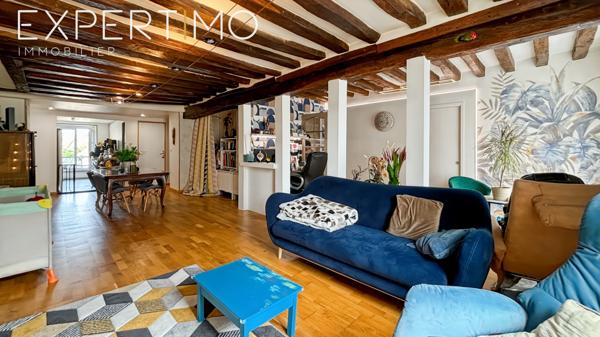 Étampes (91150) À vendre appartement 125 m² proche centre-ville, 3 ch (possibilité 4), grand garage avec atelier