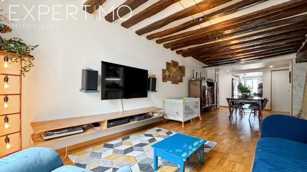 Étampes (91150) À vendre appartement 125 m² proche centre-ville, 3 ch (possibilité 4), grand garage avec atelier