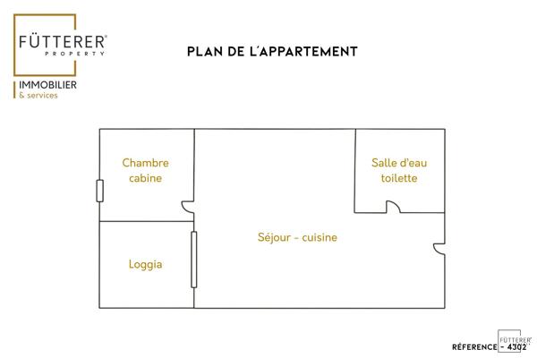 Appartement 2 pièces à vendre St Pierre la Mer - 11560 / Réf: 4302-FUTTERER