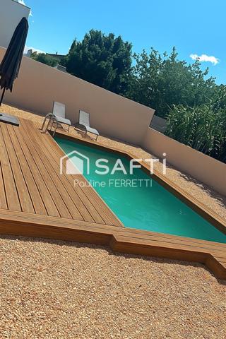 MAISON PLAIN PIED - 3 FACES - 4 PIECES - 125M2 - 510M2 - PISCINE - GARAGE
