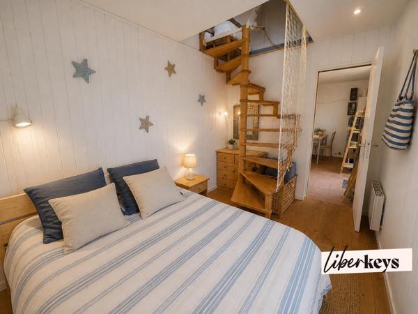 Charmant T2 avec jardin - 4/6 couchages - plage Merville Franceville (14)