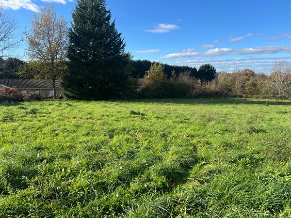 Magnifique terrain constructible de 730m2 dans le bourg de Cognac la Foret