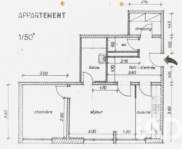 Appartement à vendre 2 pièces 51,2 m² Mulhouse