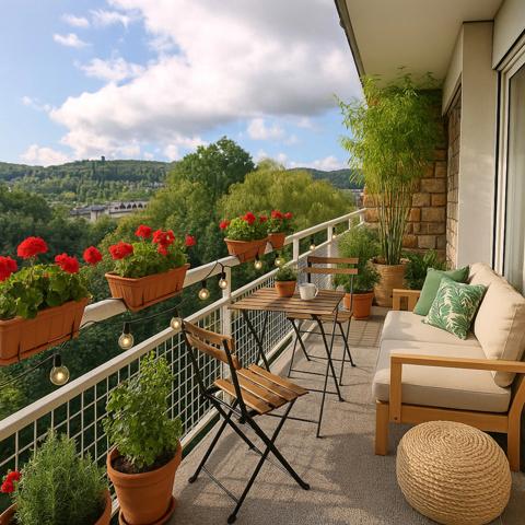 Appartement à vendre 3 pièces avec balcon DARNETAL (76) avec vue imprenable sur la côte de Waddington