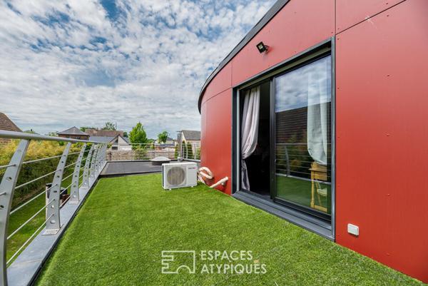 Audacieuse maison d’architecte avec piscine