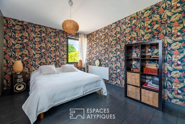 Audacieuse maison d’architecte avec piscine