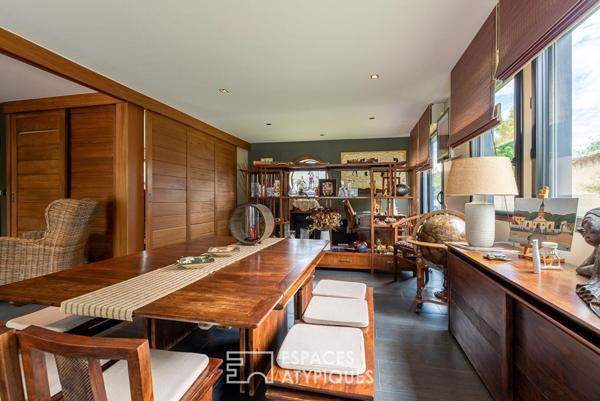 Audacieuse maison d’architecte avec piscine