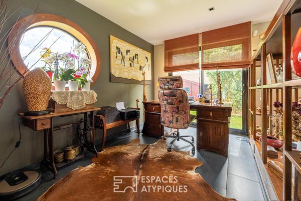 Audacieuse maison d’architecte avec piscine