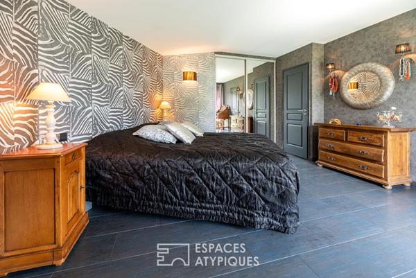 Audacieuse maison d’architecte avec piscine