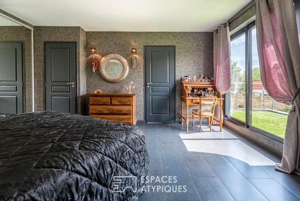 Audacieuse maison d’architecte avec piscine