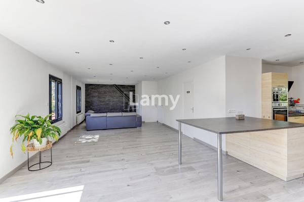 Maison, jardin, terrasse, garage