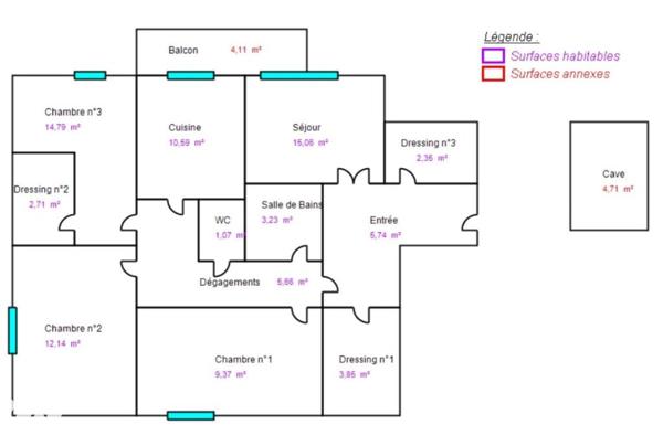 Appartement Type 4 Joué-Lès-Tours